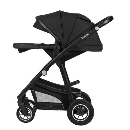 Lionelo - Kombinovaný kočárek 3v1 BIANKA Black Onyx