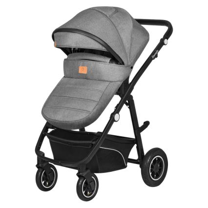 Lionelo - Kombinovaný kočárek 3v1 BIANKA Grey Stone