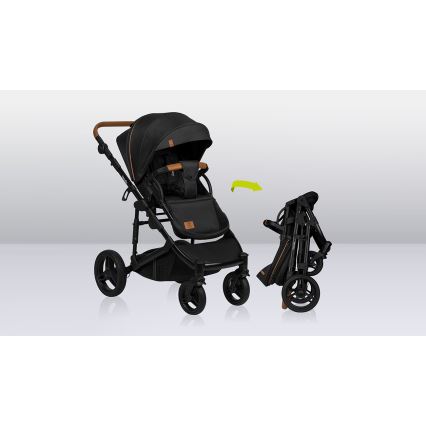 Lionelo - Kombinovaný kočárek 3v1 MARI TOUR Black Onyx