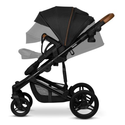Lionelo - Kombinovaný kočárek 3v1 MARI TOUR Black Onyx
