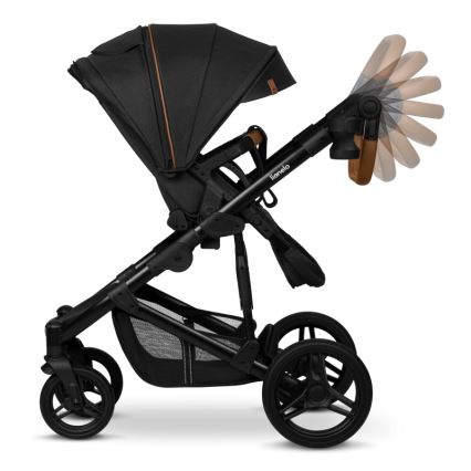 Lionelo - Kombinovaný kočárek 3v1 MARI TOUR Black Onyx