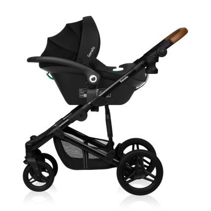 Lionelo - Kombinovaný kočárek 3v1 MARI TOUR Black Onyx