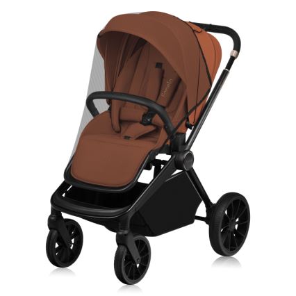 Lionelo - Kombinovaný kočárek 3v1 MIKA PLUS Brown Rust