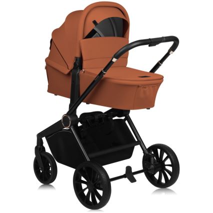 Lionelo - Kombinovaný kočárek 3v1 MIKA PLUS Brown Rust