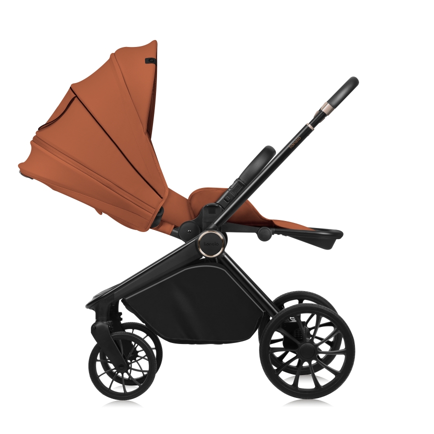 Lionelo - Kombinovaný kočárek 3v1 MIKA PLUS Brown Rust