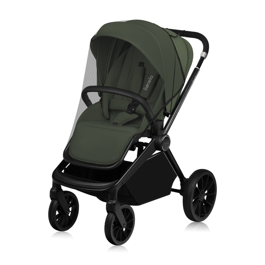 Lionelo - Kombinovaný kočárek 3v1 MIKA PLUS Green Olive