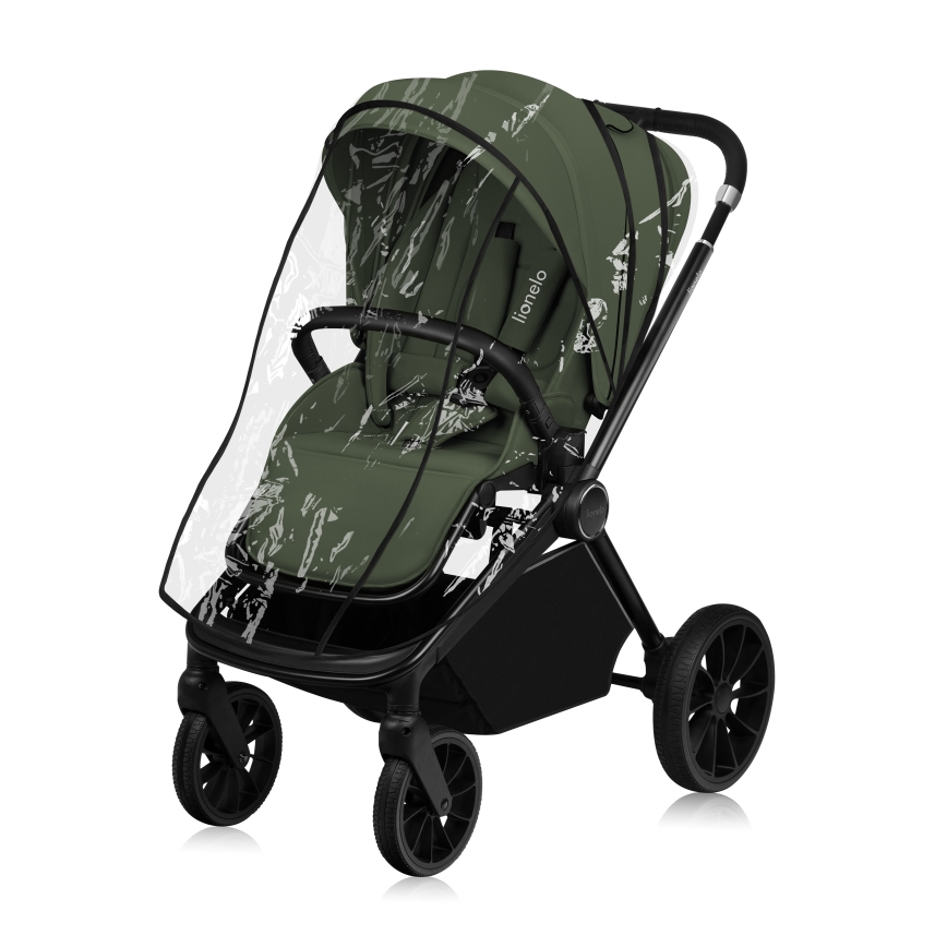 Lionelo - Kombinovaný kočárek 3v1 MIKA PLUS Green Olive