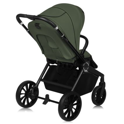 Lionelo - Kombinovaný kočárek 3v1 MIKA PLUS Green Olive