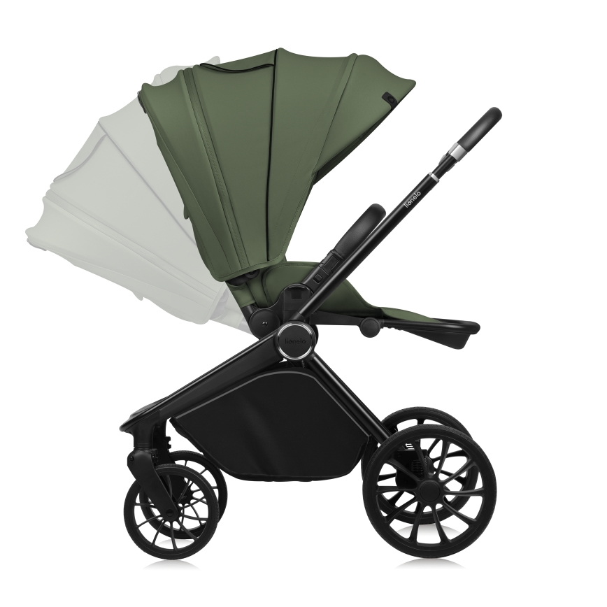 Lionelo - Kombinovaný kočárek 3v1 MIKA PLUS Green Olive