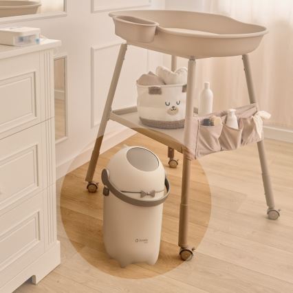 Lionelo - Koš na pleny PUREBIN 10 l White