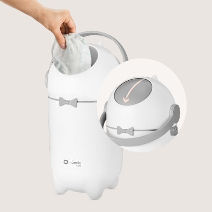 Lionelo - Koš na pleny PUREBIN 10 l White