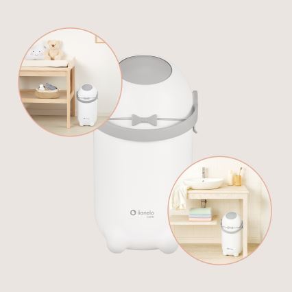 Lionelo - Koš na pleny PUREBIN 10 l White