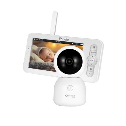 Lionelo - Nabíjecí dětská chůvička s monitorem BABYLINE 9.2 5V 3600 mAh
