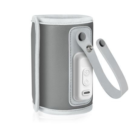Lionelo - Nabíjecí ohřívač lahví THERMUP GO 18W/5V Grey Silver
