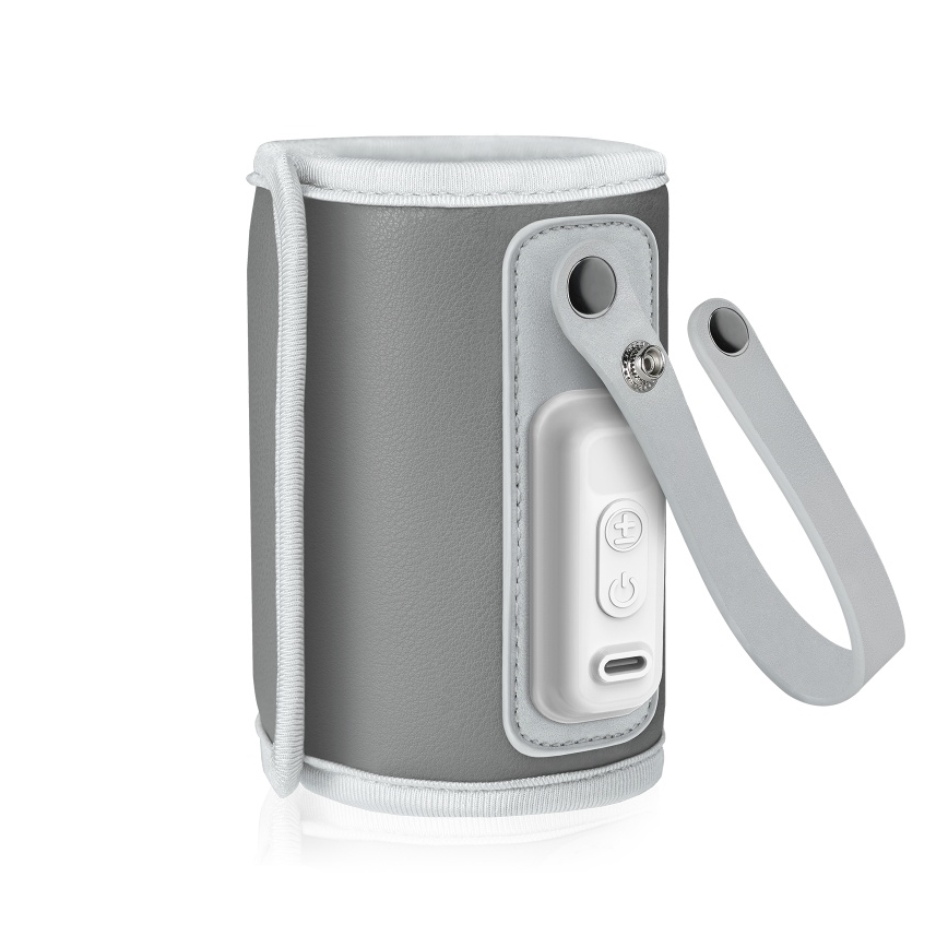 Lionelo - Nabíjecí ohřívač lahví THERMUP GO 18W/5V Grey Silver