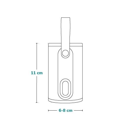 Lionelo - Nabíjecí ohřívač lahví THERMUP GO 18W/5V Grey Silver