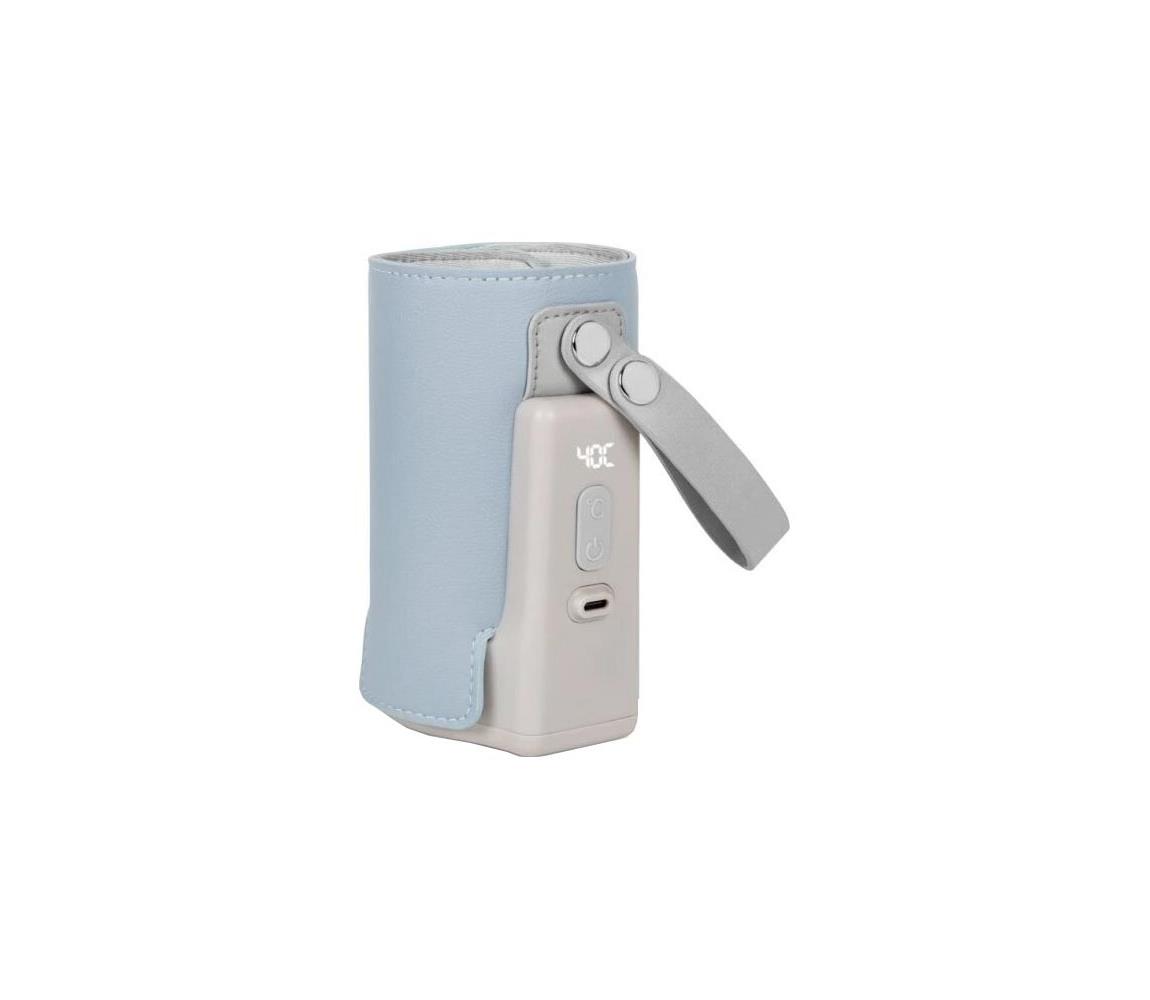 Lionelo Lionelo - Nabíjecí ohřívač lahví THERMUP GO PLUS 10W/5V modrá/šedá LN0132