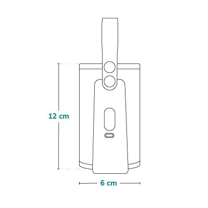 Lionelo - Nabíjecí ohřívač lahví THERMUP GO PLUS 10W/5V modrá/šedá