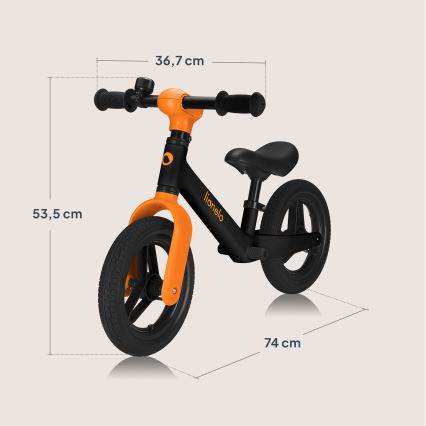 Lionelo - Odrážedlo TONI Black Orange