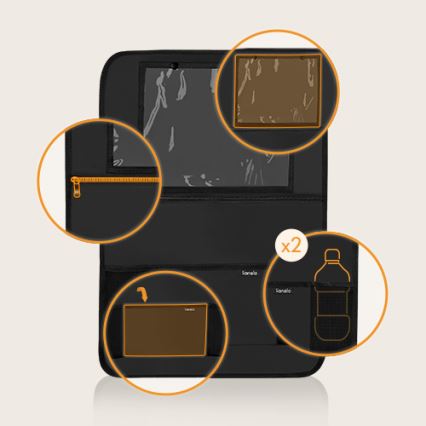 Lionelo - Organizér do auta SEAT ORGANIZER Black