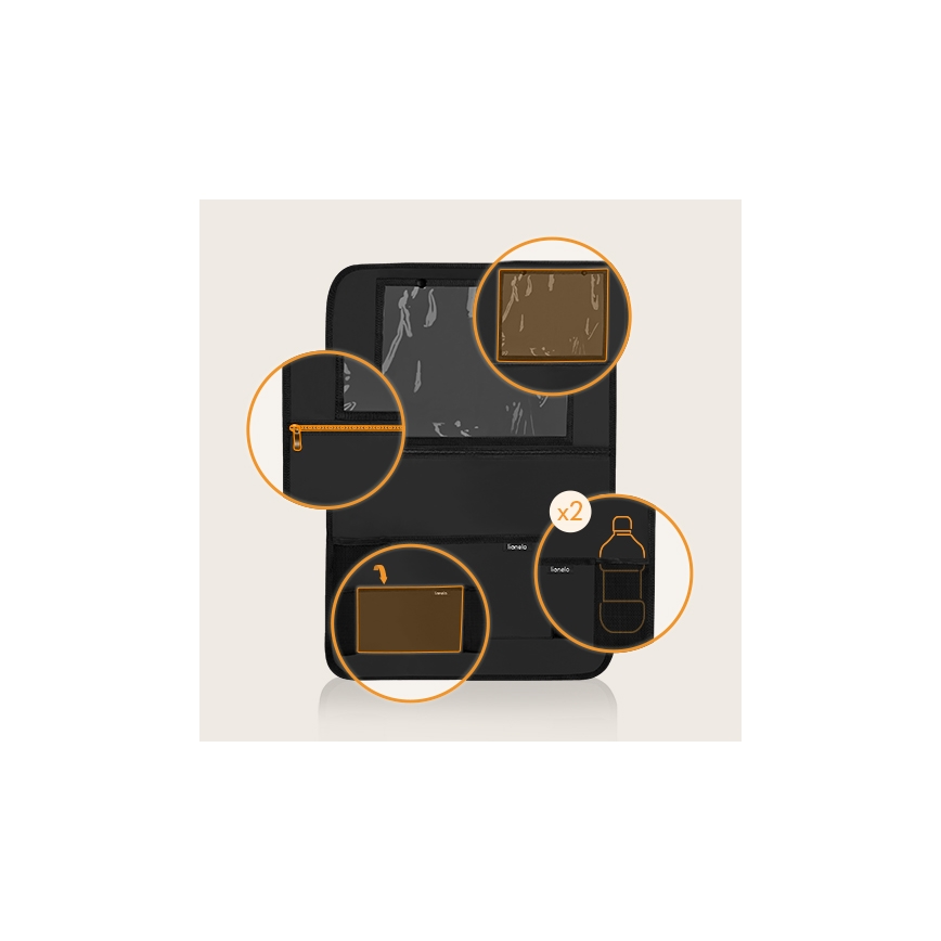 Lionelo - Organizér do auta SEAT ORGANIZER Black