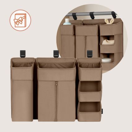 Lionelo - Organizér na postýlku 3v1 SIDEPOCKET Beige
