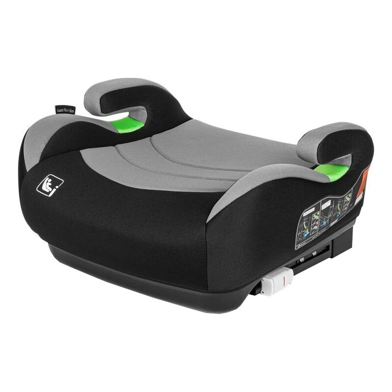 Lionelo - Podsedák do auta LUUK FIX i-Size 125-150 cm černá/šedá