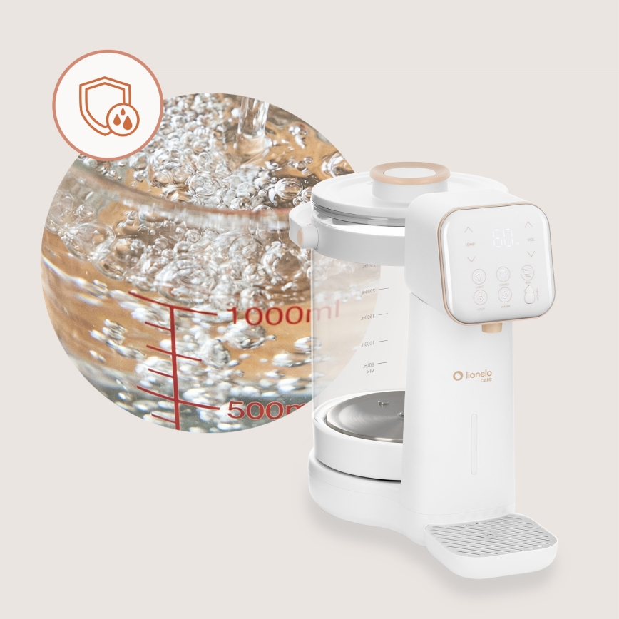 Lionelo - Přístroj na přípravu kojeneckého mléka BABYPRESTO 2.0 1200W/230V White