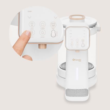 Lionelo - Přístroj na přípravu kojeneckého mléka BABYPRESTO 2.0 1200W/230V White