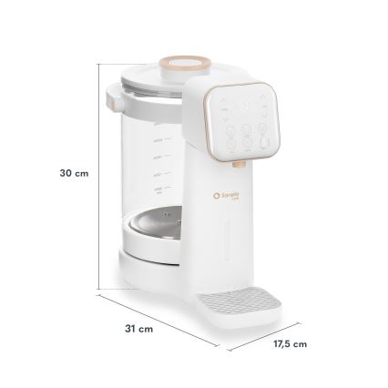Lionelo - Přístroj na přípravu kojeneckého mléka BABYPRESTO 2.0 1200W/230V White