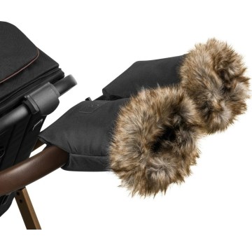 Lionelo - Rukávníky na kočárek HANDMUFF Black
