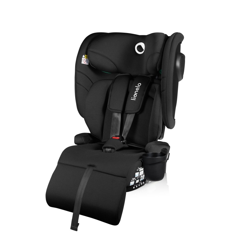 Lionelo - Skládací autosedačka NELLY i-Size 76-150 cm Black Carbon