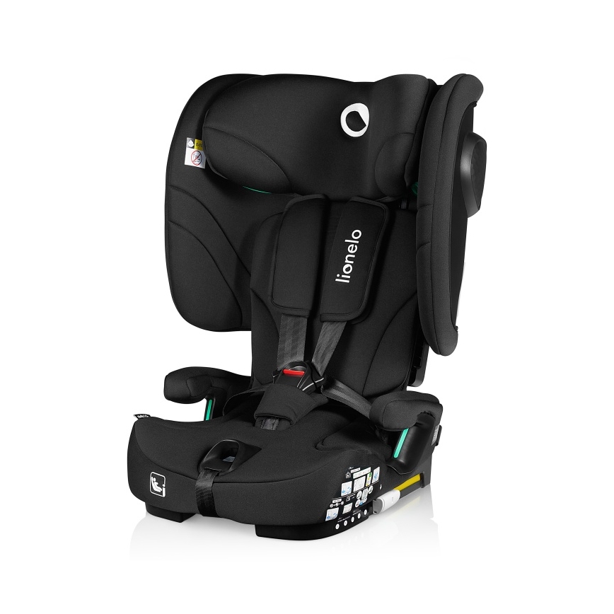 Lionelo - Skládací autosedačka NELLY i-Size 76-150 cm Black Carbon
