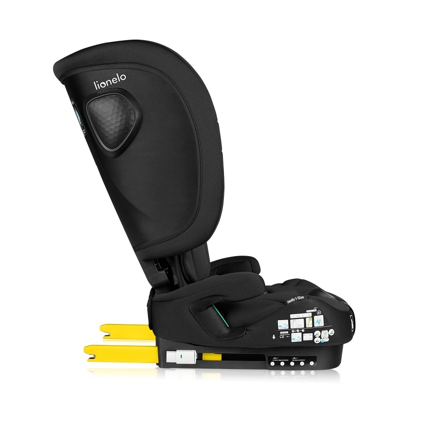 Lionelo - Skládací autosedačka NELLY i-Size 76-150 cm Black Carbon