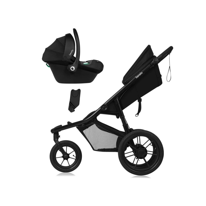 Lionelo - Sportovní kočárek AZURA černá