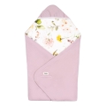 Lionelo - Zavinovačka do autosedačky TRAVEL SWADDLE 90x90 cm Pink Flower
