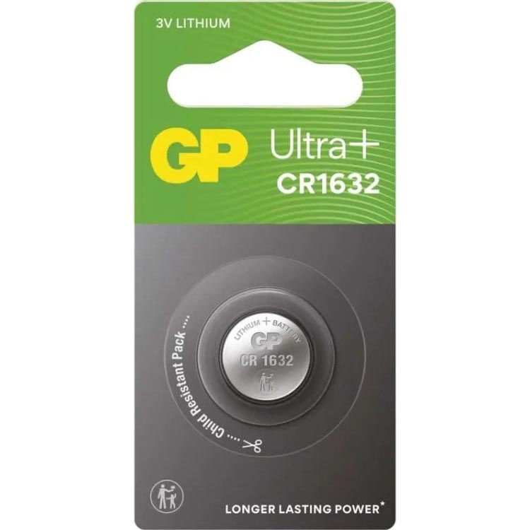 Lithiová baterie knoflíková CR1632 GP LITHIUM 3V/140 mAh