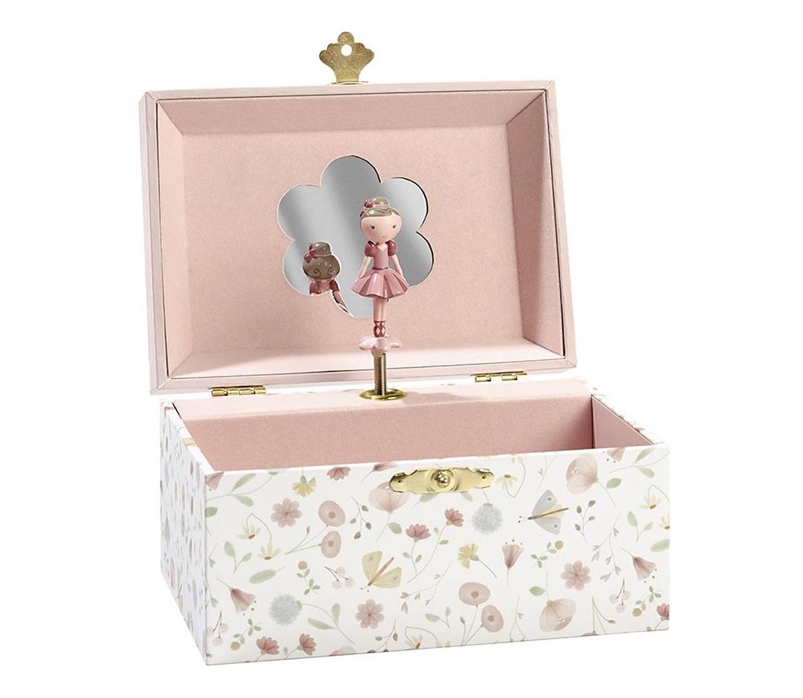 Little Dutch Little Dutch 121003LD - Hudební šperkovnice květiny a motýli FBB0075
