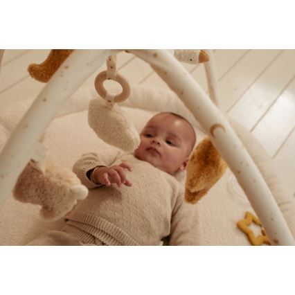 Little Dutch - Dětská hrací deka s hrazdičkou Newborn Naturals