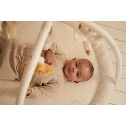 Little Dutch - Dětská hrací deka s hrazdičkou Newborn Naturals