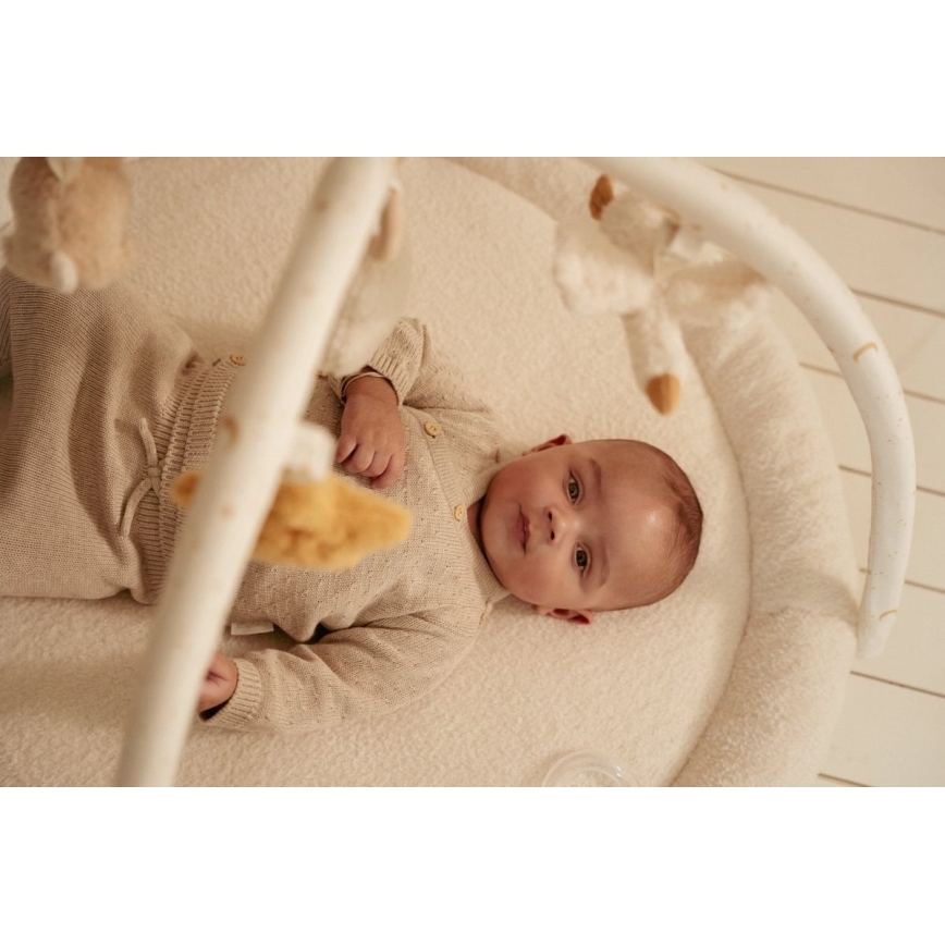 Little Dutch - Dětská hrací deka s hrazdičkou Newborn Naturals
