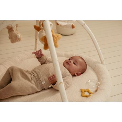 Little Dutch - Dětská hrací deka s hrazdičkou Newborn Naturals