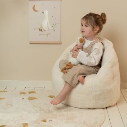Little Dutch - Dětské křesílko Soft White