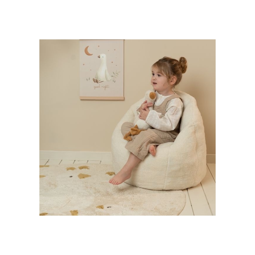 Little Dutch - Dětské křesílko Soft White
