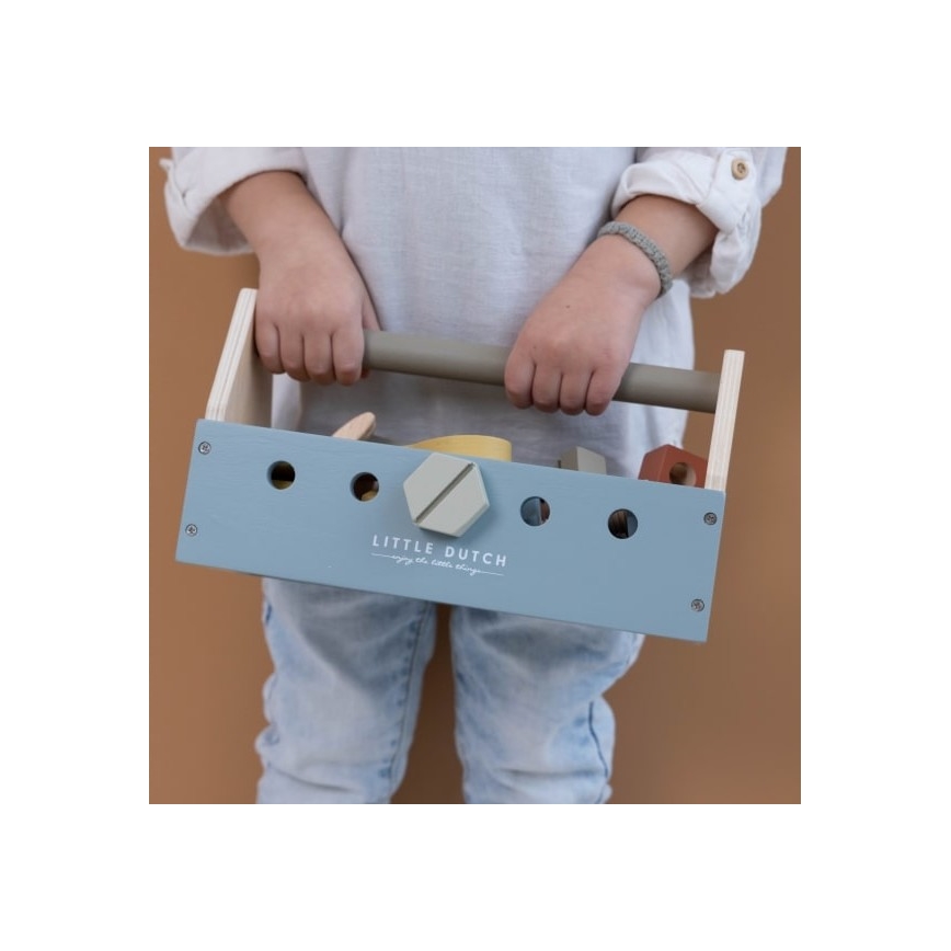Little Dutch - Dětský dřevěný box s nářadím