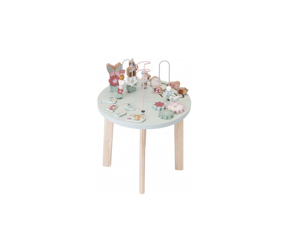 Little Dutch Little Dutch - Dětský stolek s aktivitami květiny a motýli 