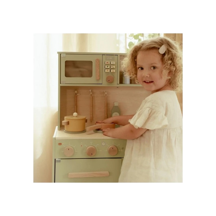 Little Dutch - Dřevěná kuchyňka s příslušenstvím Mint