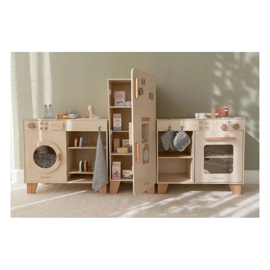 Little Dutch - Dřevěná lednice s příslušenstvím
