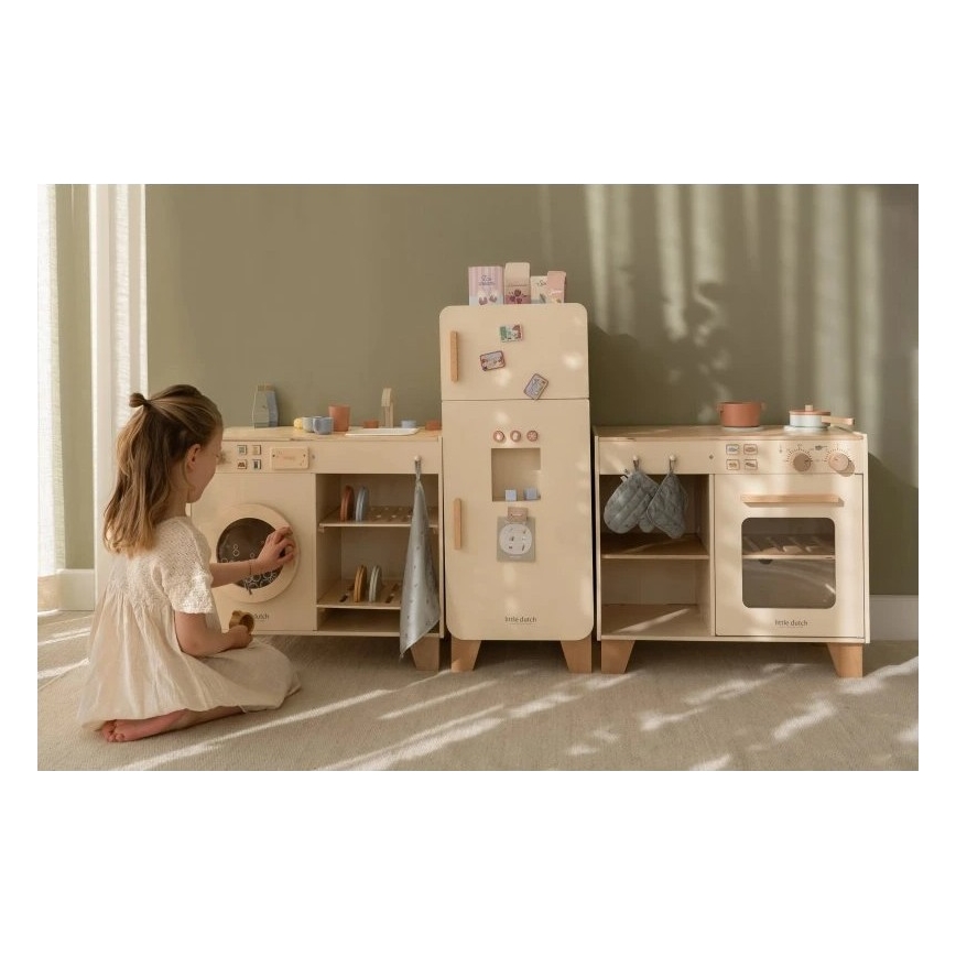 Little Dutch - Dřevěná lednice s příslušenstvím