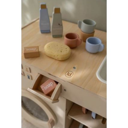 Little Dutch - Dřevěná pračka s příslušenstvím